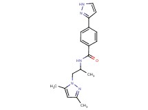 N-[2-(3,5-dimethyl-1H-pyrazol-1-yl)-1-methylethyl]-4-(1H-pyrazol-3-yl)benzamide