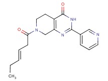 7-[(3E)-hex-3-enoyl]-2-pyridin-3-yl-5,6,7,8-tetrahydropyrido[3,4-d]pyrimidin-4(3H)-one