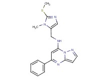 N-{[1-methyl-2-(methylthio)-1H-imidazol-5-yl]methyl}-5-phenylpyrazolo[1,5-a]pyrimidin-7-amine