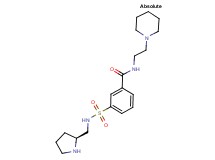 N-[2-(1-piperidinyl)ethyl]-3-({[(2S)-2-pyrrolidinylmethyl]amino}sulfonyl)benzamide dihydrochloride