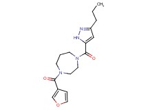 1-(3-furoyl)-4-[(3-propyl-1H-pyrazol-5-yl)carbonyl]-1,4-diazepane