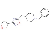 1-benzyl-4-{[3-(tetrahydrofuran-3-yl)-1,2,4-oxadiazol-5-yl]methyl}piperidine