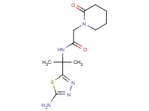 N-[1-(5-amino-1,3,4-thiadiazol-2-yl)-1-methylethyl]-2-(2-oxopiperidin-1-yl)acetamide