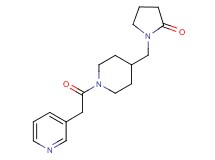 1-{[1-(3-pyridinylacetyl)-4-piperidinyl]methyl}-2-pyrrolidinone