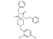 8-(2,4-dimethylbenzyl)-1-(2-phenylethyl)-3-(3-pyridinylmethyl)-1,3,8-triazaspiro[4.5]decane-2,4-dione