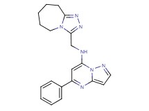 5-phenyl-N-(6,7,8,9-tetrahydro-5H-[1,2,4]triazolo[4,3-a]azepin-3-ylmethyl)pyrazolo[1,5-a]pyrimidin-7-amine