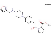 methyl 1-[(4-{4-[(3-isoxazolylmethyl)amino]-1-piperidinyl}phenyl)acetyl]-L-prolinate
