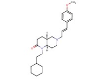 (4aR*,8aS*)-1-(2-cyclohexylethyl)-6-[(2E)-3-(4-methoxyphenyl)-2-propen-1-yl]octahydro-1,6-naphthyridin-2(1H)-one