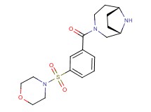 (1S*,6R*)-3-[3-(morpholin-4-ylsulfonyl)benzoyl]-3,9-diazabicyclo[4.2.1]nonane