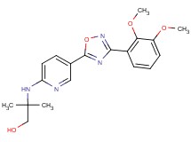 2-({5-[3-(2,3-dimethoxyphenyl)-1,2,4-oxadiazol-5-yl]-2-pyridinyl}amino)-2-methyl-1-propanol