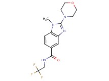 1-methyl-2-(4-morpholinyl)-N-(2,2,2-trifluoroethyl)-1H-benzimidazole-5-carboxamide