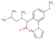[isobutyl(methyl)amino][4-methoxy-2-(1H-pyrazol-1-yl)phenyl]acetic acid