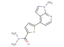 N,N-dimethyl-5-(1-methyl-1H-pyrrolo[2,3-b]pyridin-4-yl)thiophene-2-carboxamide