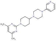 4,6-dimethyl-2-[4-(4-pyridin-3-ylpiperazin-1-yl)piperidin-1-yl]pyrimidine