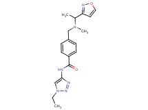 N-(1-ethyl-1H-1,2,3-triazol-4-yl)-4-{[(1-isoxazol-3-ylethyl)(methyl)amino]methyl}benzamide