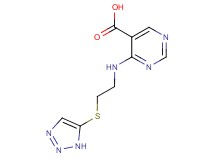4-{[2-(1H-1,2,3-triazol-5-ylthio)ethyl]amino}pyrimidine-5-carboxylic acid