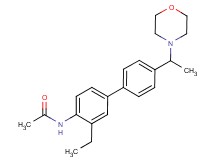 N-[3-ethyl-4'-(1-morpholin-4-ylethyl)biphenyl-4-yl]acetamide