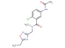 5-(acetylamino)-2-chloro-N-[(5-ethyl-1,2,4-oxadiazol-3-yl)methyl]-N-methylbenzamide