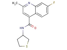 7-fluoro-2-methyl-N-(tetrahydro-3-thienyl)-4-quinolinecarboxamide