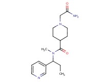 1-(2-amino-2-oxoethyl)-N-methyl-N-[1-(3-pyridinyl)propyl]-4-piperidinecarboxamide