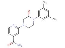 2-[4-(3,5-dimethylphenyl)-3-oxo-1-piperazinyl]isonicotinamide