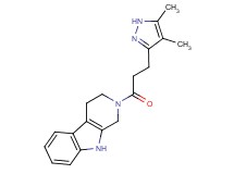 2-[3-(4,5-dimethyl-1H-pyrazol-3-yl)propanoyl]-2,3,4,9-tetrahydro-1H-beta-carboline