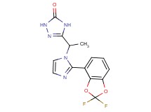 5-{1-[2-(2,2-difluoro-1,3-benzodioxol-4-yl)-1H-imidazol-1-yl]ethyl}-2,4-dihydro-3H-1,2,4-triazol-3-one