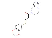 8-[3-(2,3-dihydro-1,4-benzodioxin-6-ylthio)propanoyl]-6,7,8,9-tetrahydro-5H-imidazo[1,5-a][1,4]diazepine
