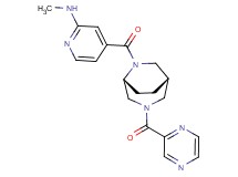 N-methyl-4-{[(1S*,5R*)-3-(2-pyrazinylcarbonyl)-3,6-diazabicyclo[3.2.2]non-6-yl]carbonyl}-2-pyridinamine