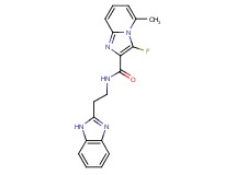 N-[2-(1H-benzimidazol-2-yl)ethyl]-3-fluoro-5-methylimidazo[1,2-a]pyridine-2-carboxamide