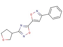 5-(3-phenylisoxazol-5-yl)-3-(tetrahydrofuran-3-yl)-1,2,4-oxadiazole