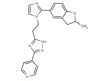 4-(5-{2-[2-(2-methyl-2,3-dihydro-1-benzofuran-5-yl)-1H-imidazol-1-yl]ethyl}-1H-1,2,4-triazol-3-yl)pyridine