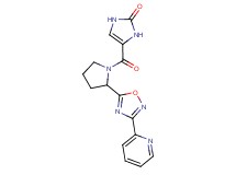 4-({2-[3-(2-pyridinyl)-1,2,4-oxadiazol-5-yl]-1-pyrrolidinyl}carbonyl)-1,3-dihydro-2H-imidazol-2-one
