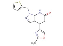 4-(2-methyl-1,3-oxazol-4-yl)-1-(2-thienylmethyl)-1,4,5,7-tetrahydro-6H-pyrazolo[3,4-b]pyridin-6-one