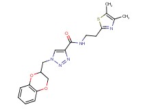 1-(2,3-dihydro-1,4-benzodioxin-2-ylmethyl)-N-[2-(4,5-dimethyl-1,3-thiazol-2-yl)ethyl]-1H-1,2,3-triazole-4-carboxamide