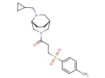 (1R*,5R*)-6-(cyclopropylmethyl)-3-{3-[(4-methylphenyl)sulfonyl]propanoyl}-3,6-diazabicyclo[3.2.2]nonane