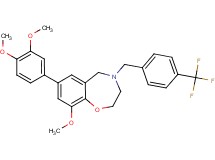7-(3,4-dimethoxyphenyl)-9-methoxy-4-[4-(trifluoromethyl)benzyl]-2,3,4,5-tetrahydro-1,4-benzoxazepine