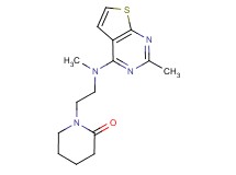 1-{2-[methyl(2-methylthieno[2,3-d]pyrimidin-4-yl)amino]ethyl}piperidin-2-one