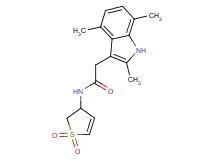 N-(1,1-dioxido-2,3-dihydro-3-thienyl)-2-(2,4,7-trimethyl-1H-indol-3-yl)acetamide