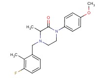 4-(3-fluoro-2-methylbenzyl)-1-(4-methoxyphenyl)-3-methyl-2-piperazinone
