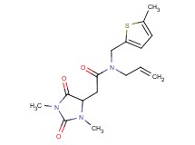 N-allyl-2-(1,3-dimethyl-2,5-dioxoimidazolidin-4-yl)-N-[(5-methyl-2-thienyl)methyl]acetamide