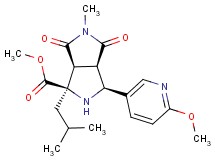 methyl (1R*,3S*,3aR*,6aS*)-1-isobutyl-3-(6-methoxypyridin-3-yl)-5-methyl-4,6-dioxooctahydropyrrolo[3,4-c]pyrrole-1-carboxylate