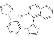 6-methyl-5-{1-[3-(1H-tetrazol-1-yl)phenyl]-1H-imidazol-2-yl}quinoline