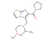 N-(2-methoxyethyl)-N-{[6-(1-pyrrolidinylcarbonyl)imidazo[2,1-b][1,3]thiazol-5-yl]methyl}-2-propanamine