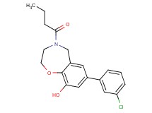4-butyryl-7-(3-chlorophenyl)-2,3,4,5-tetrahydro-1,4-benzoxazepin-9-ol