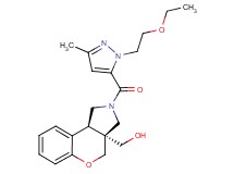 [(3aS*,9bS*)-2-{[1-(2-ethoxyethyl)-3-methyl-1H-pyrazol-5-yl]carbonyl}-1,2,3,9b-tetrahydrochromeno[3,4-c]pyrrol-3a(4H)-yl]methanol