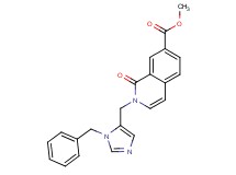 methyl 2-[(1-benzyl-1H-imidazol-5-yl)methyl]-1-oxo-1,2-dihydroisoquinoline-7-carboxylate