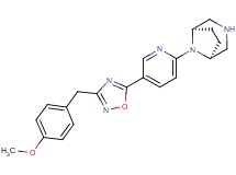 (1R*,5S*)-8-{5-[3-(4-methoxybenzyl)-1,2,4-oxadiazol-5-yl]pyridin-2-yl}-3,8-diazabicyclo[3.2.1]octane