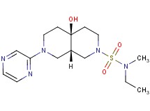 (4aS*,8aS*)-N-ethyl-4a-hydroxy-N-methyl-7-pyrazin-2-yloctahydro-2,7-naphthyridine-2(1H)-sulfonamide