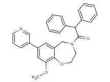 4-(diphenylacetyl)-9-methoxy-7-(3-pyridinyl)-2,3,4,5-tetrahydro-1,4-benzoxazepine